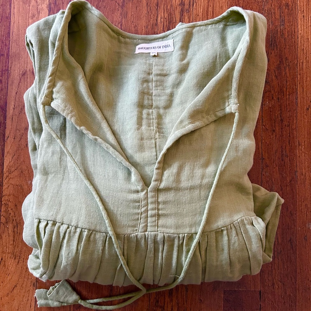 Daughters of India Sage Green Dress